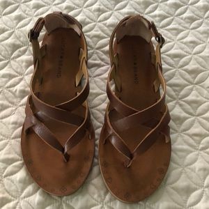 Brand new Lucky Brand Adinis leather sandals,size6